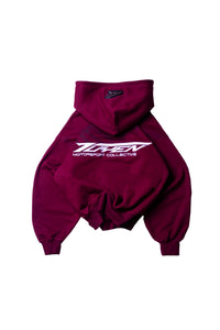 WINE RED RACER HOODIE