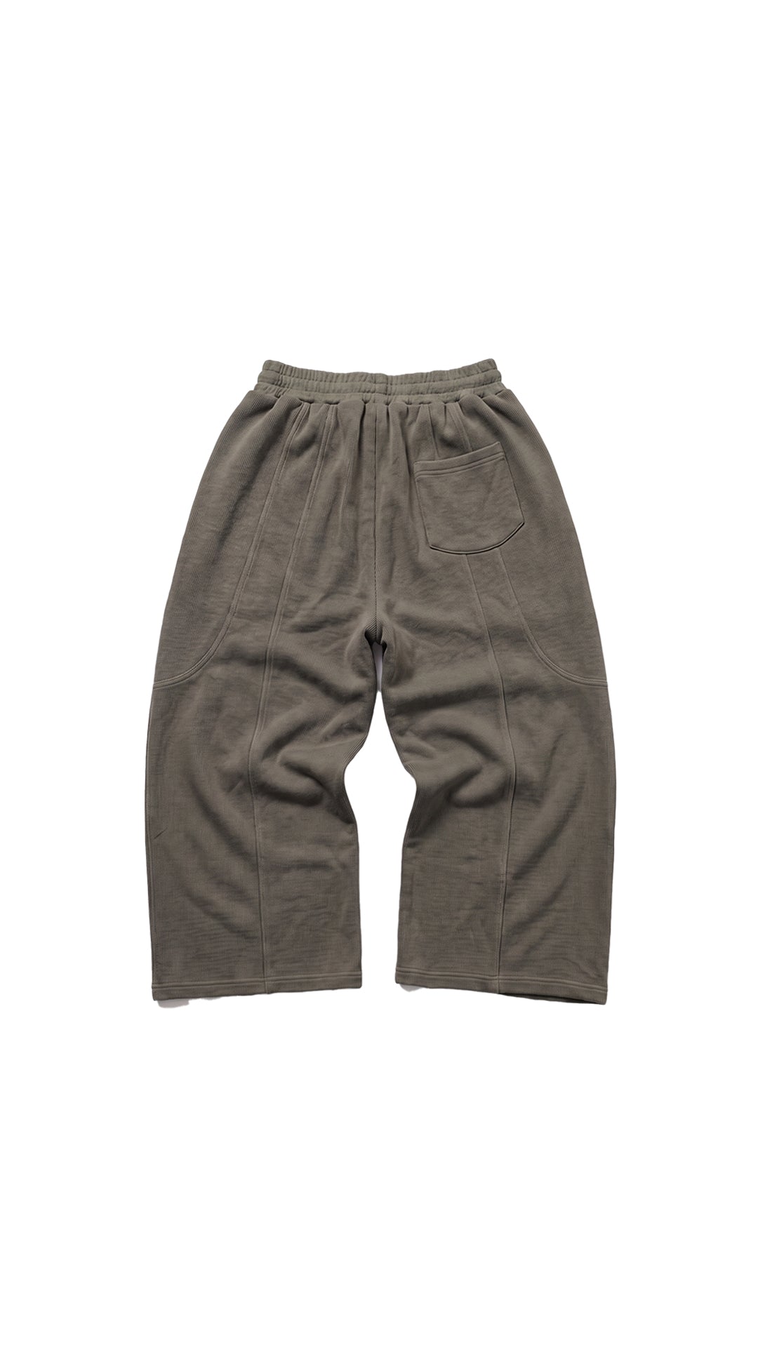 FOREST GREEN WIDE LEGGED SWEATS — PRE-ORDER-2