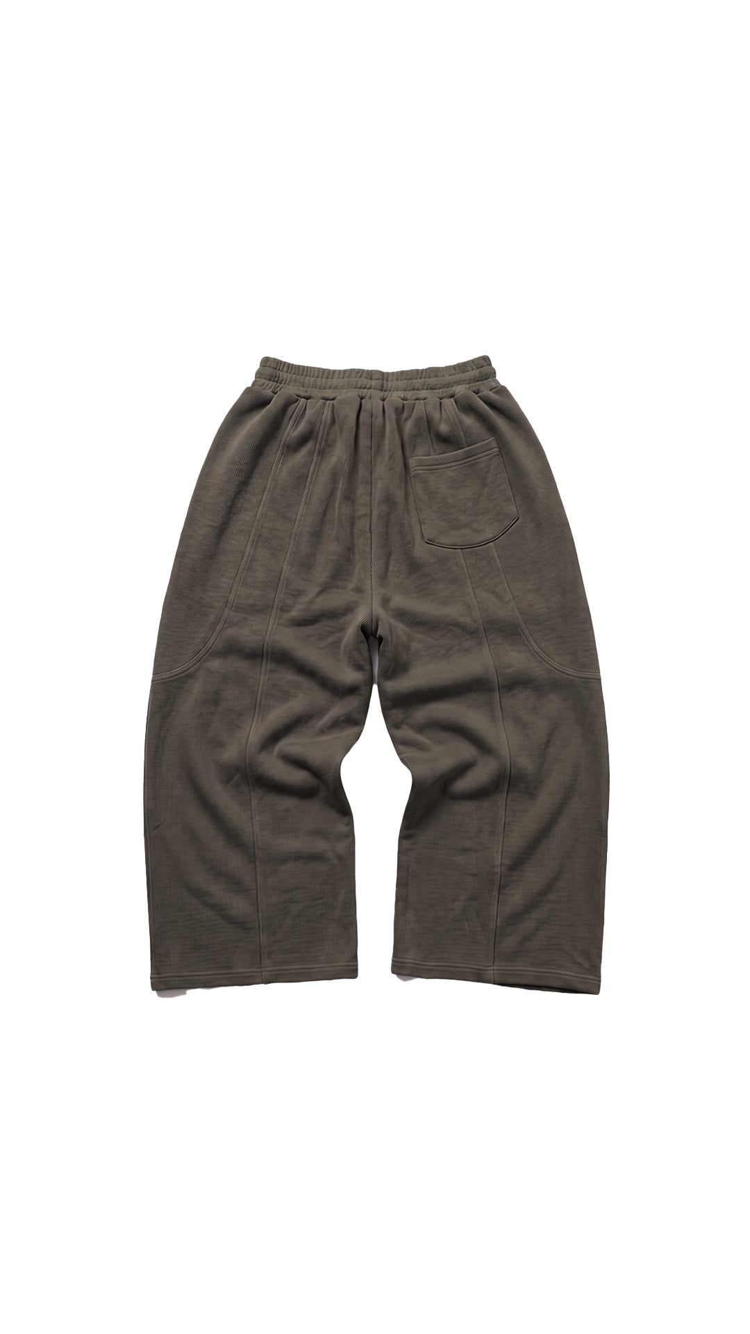 FOREST GREEN WIDE LEGGED SWEATS-2