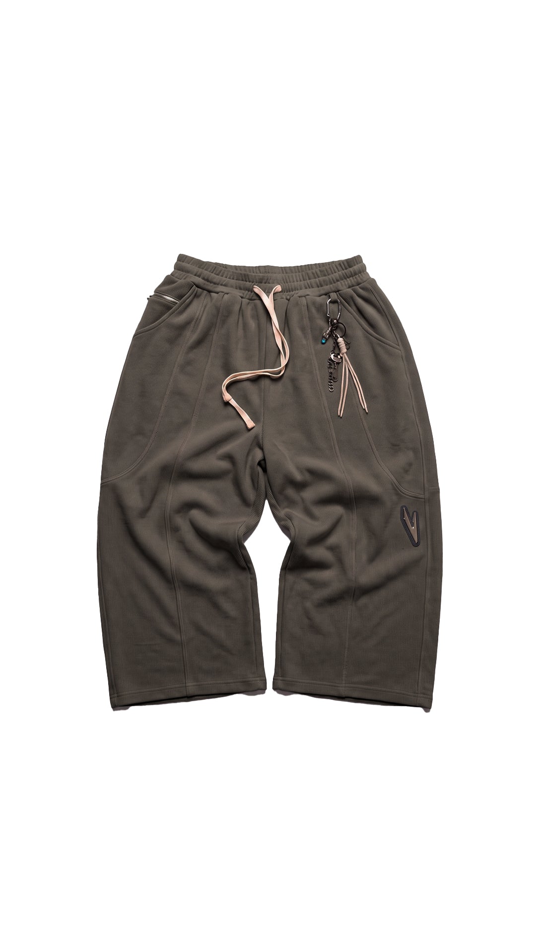 FOREST GREEN WIDE LEGGED SWEATS — PRE-ORDER