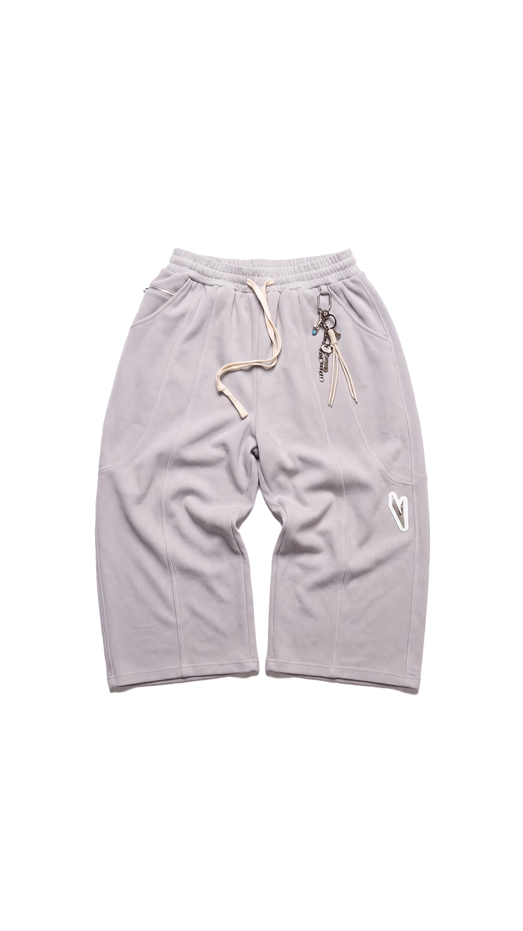 STONE GREY WIDE LEGGED SWEATS — PRE-ORDER