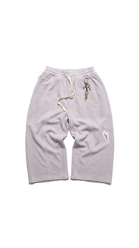 STONE GREY WIDE LEGGED SWEATS