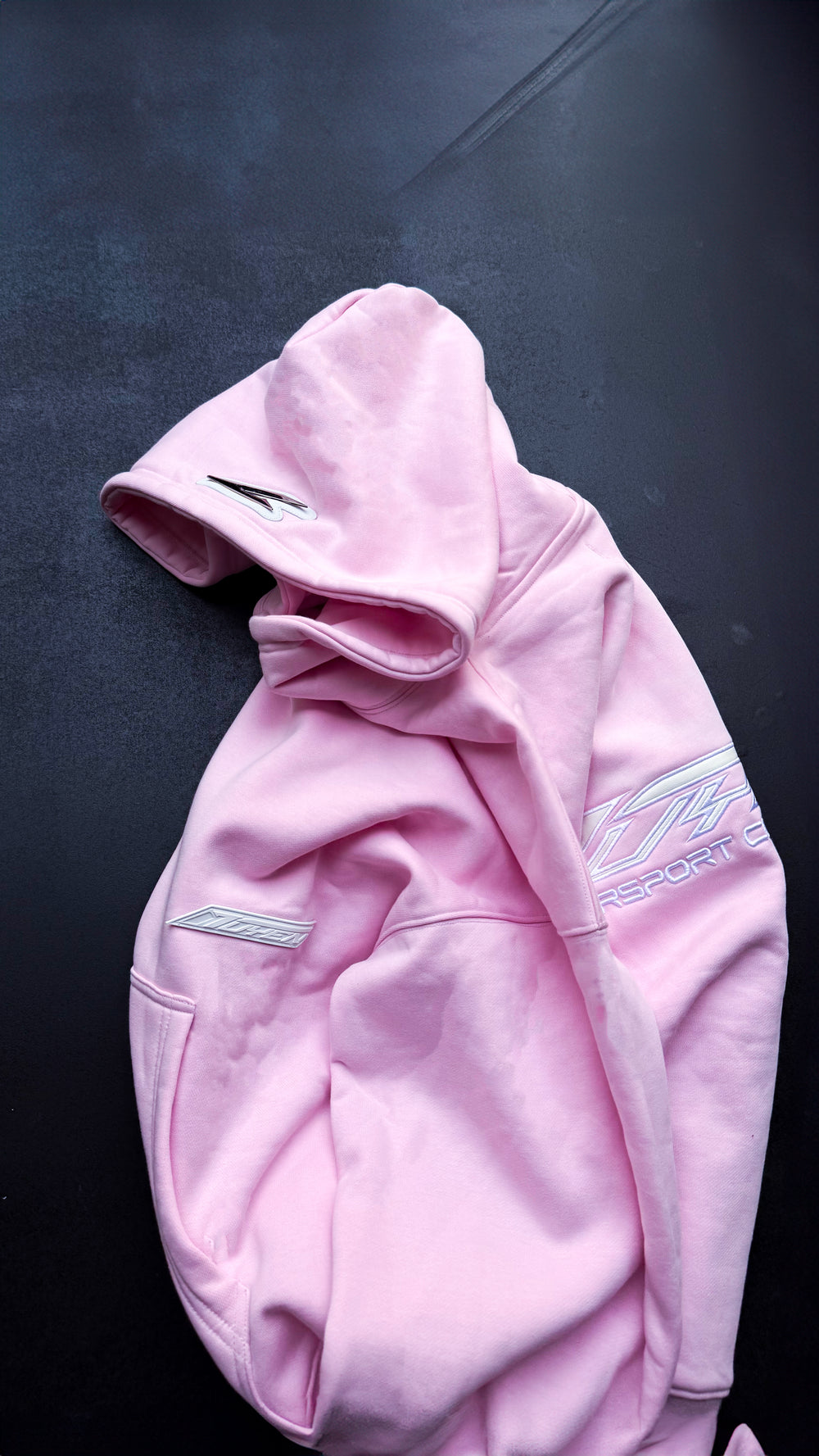 BABY PINK RACER HOODIE [PRE-ORDER]
