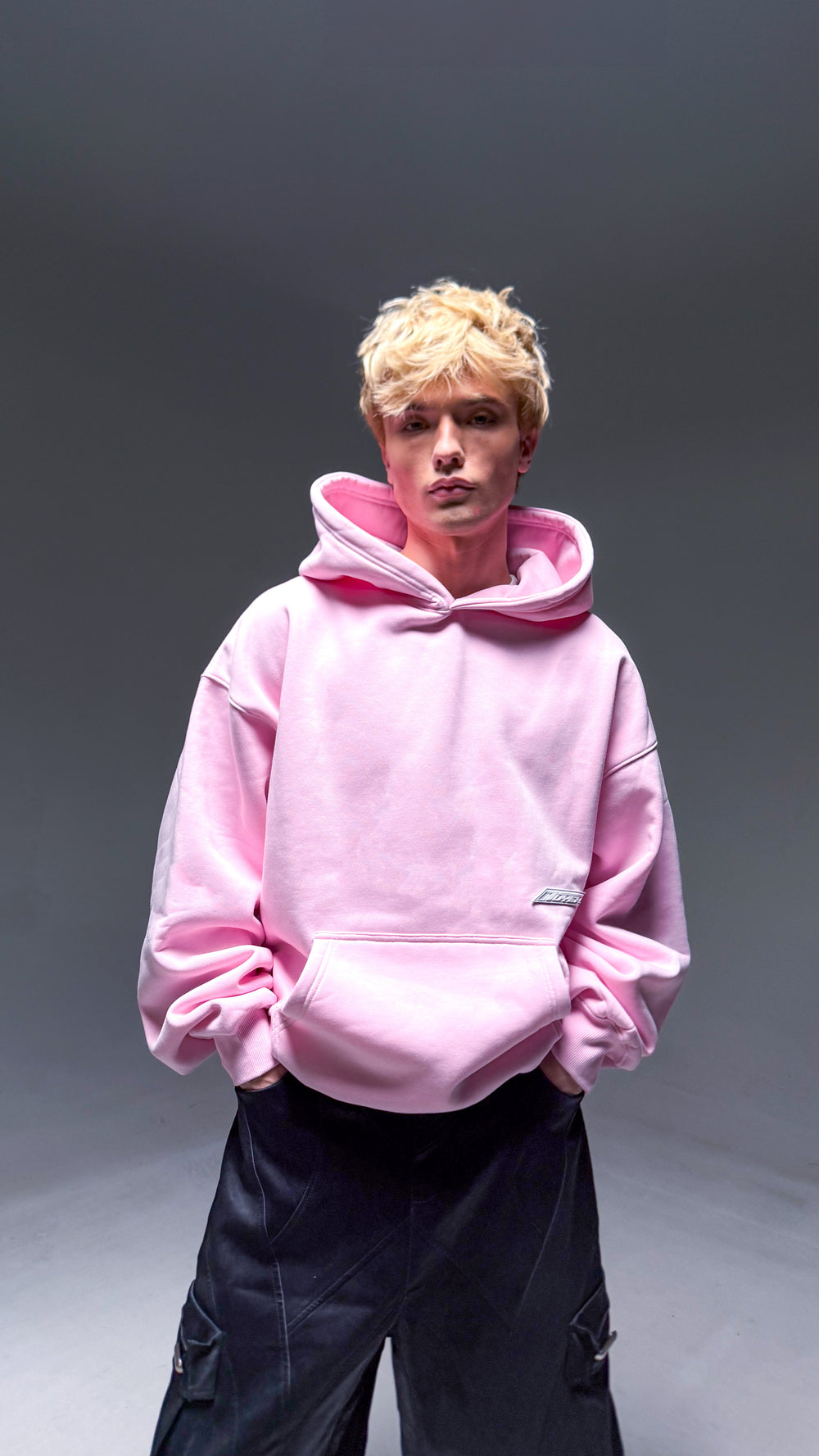 BABY PINK RACER HOODIE [PRE-ORDER]