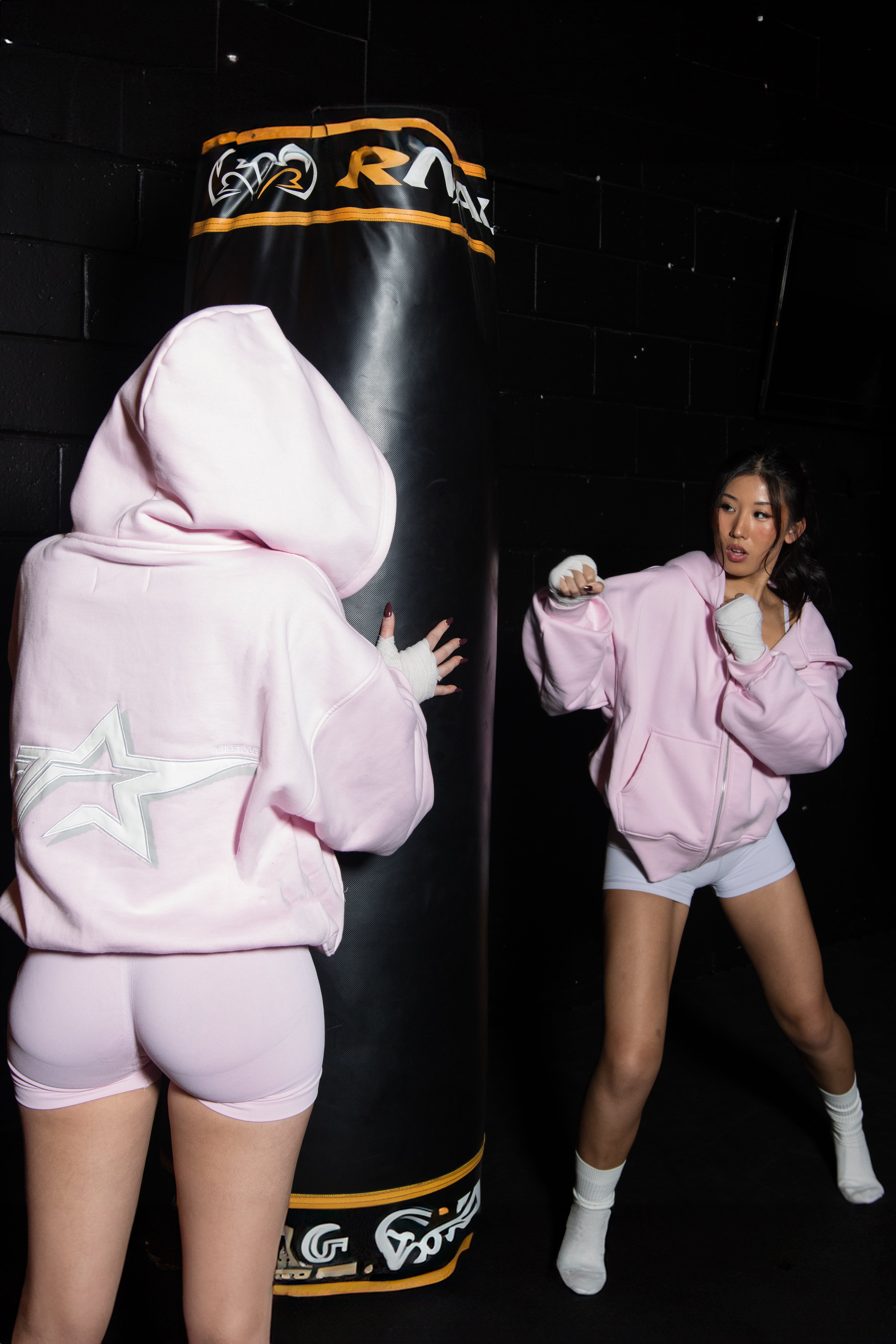 BABY PINK ATHLETIC ZIP UP-3