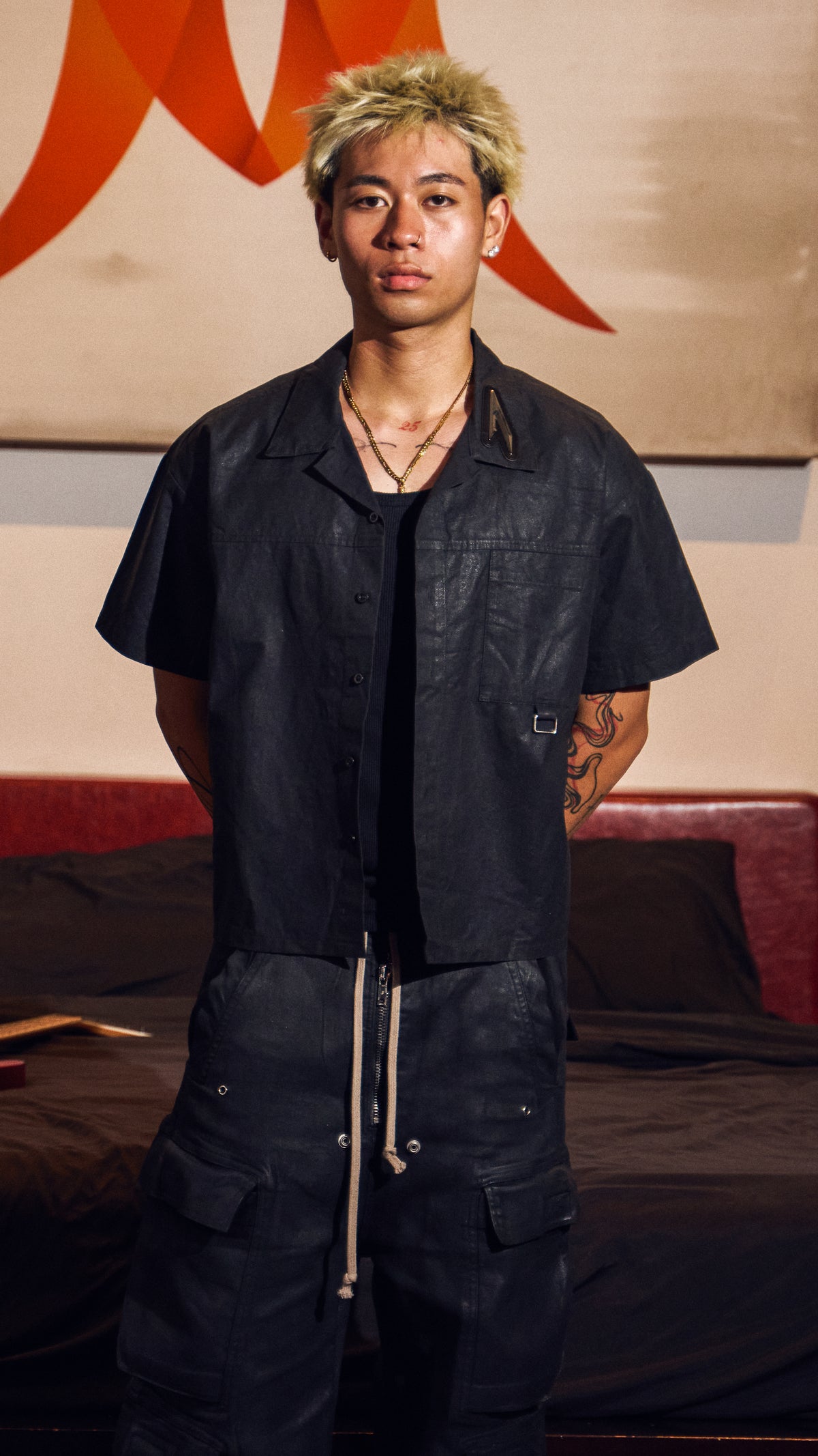 WAXED BLACK SHIRT-4