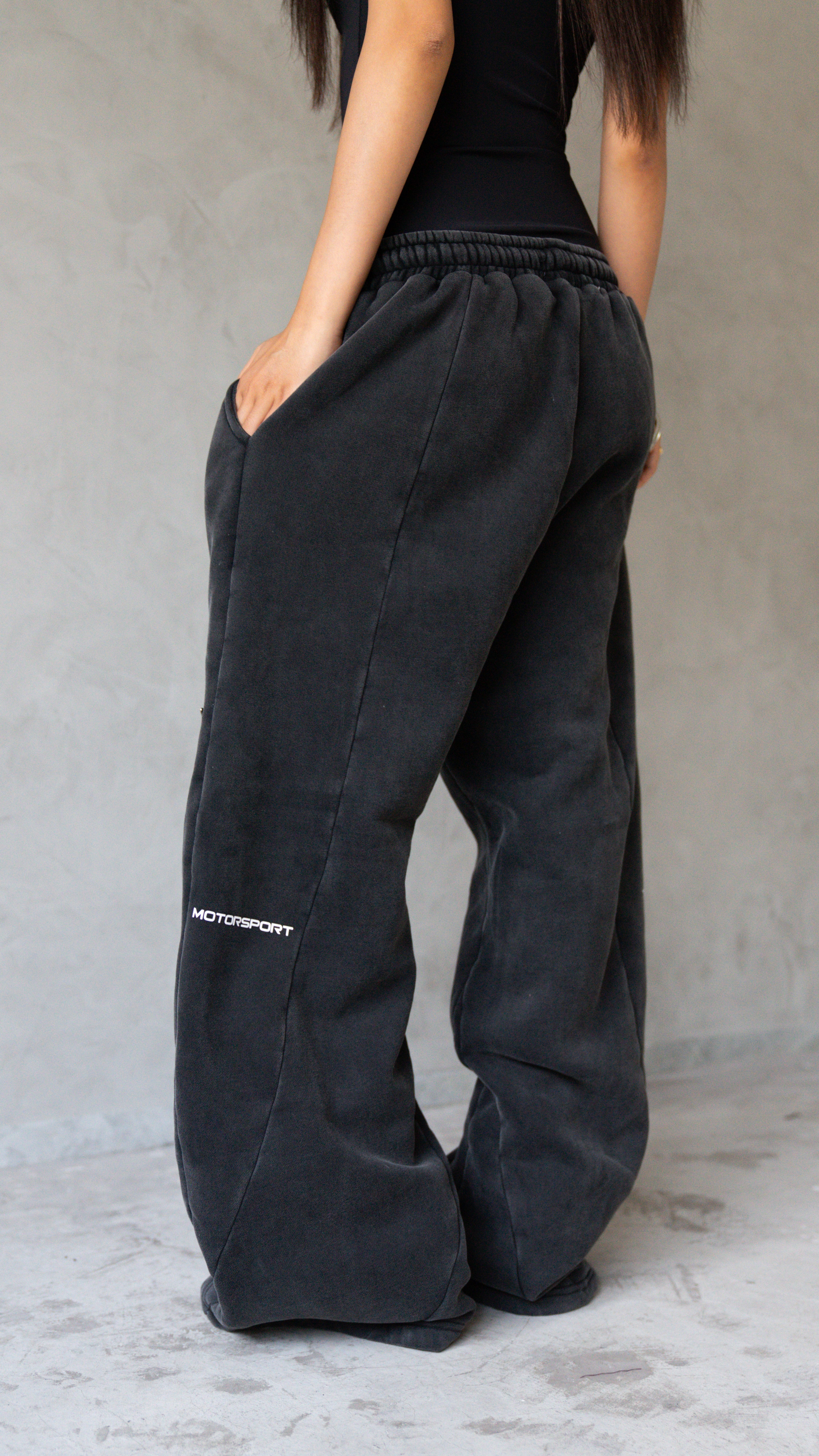 VINTAGE BLACK RACER SWEATS — PRE-ORDER-4