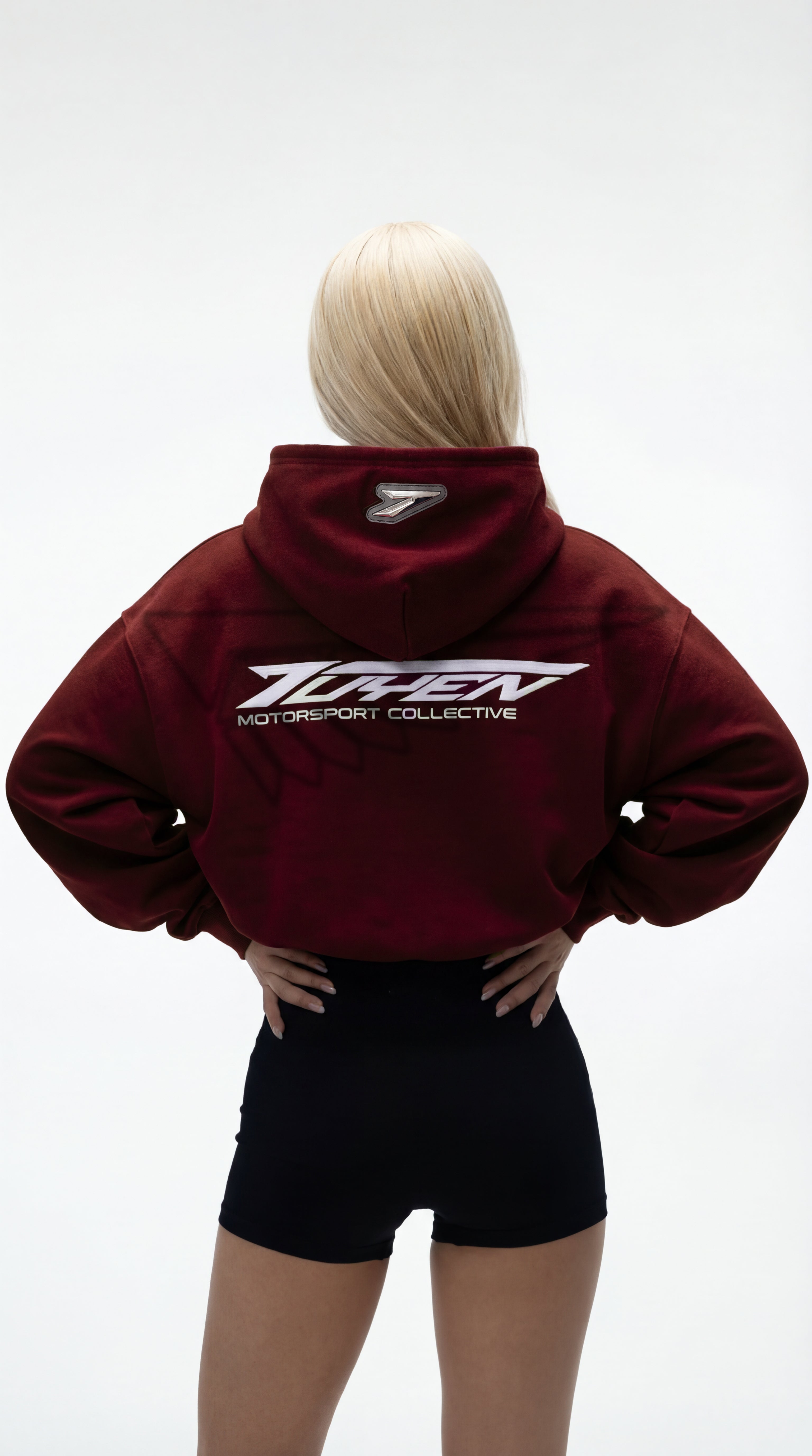 WINE RED RACER HOODIE-4