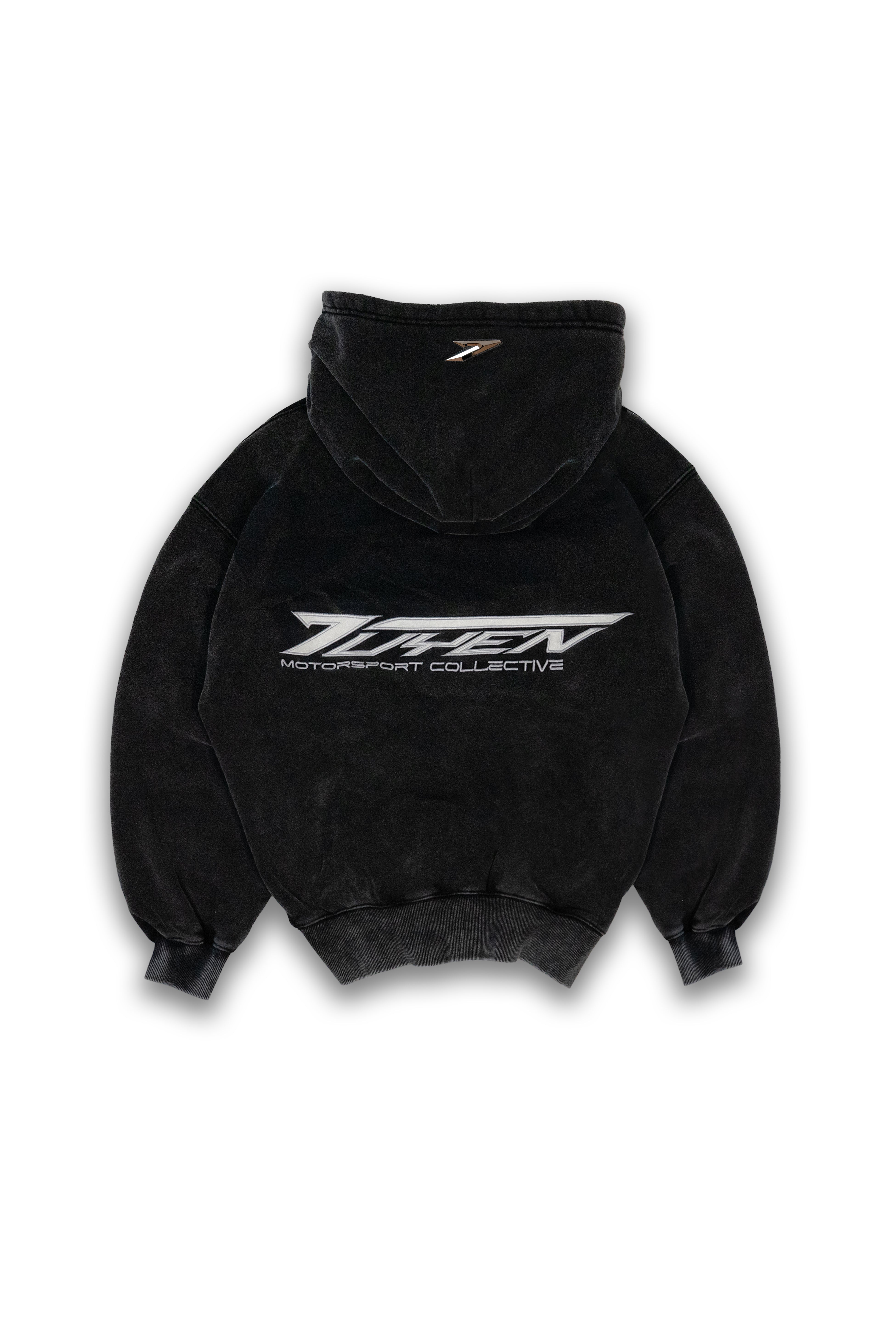 VINTAGE BLACK RACER HOODIE